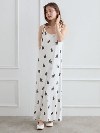 [HALLOWEEN] CAT Allover Print Cami Dress