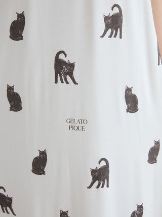 [HALLOWEEN] CAT Allover Print Cami Dress