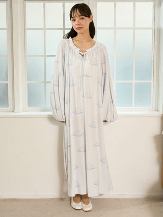 Autumn Cloud Motif Dress