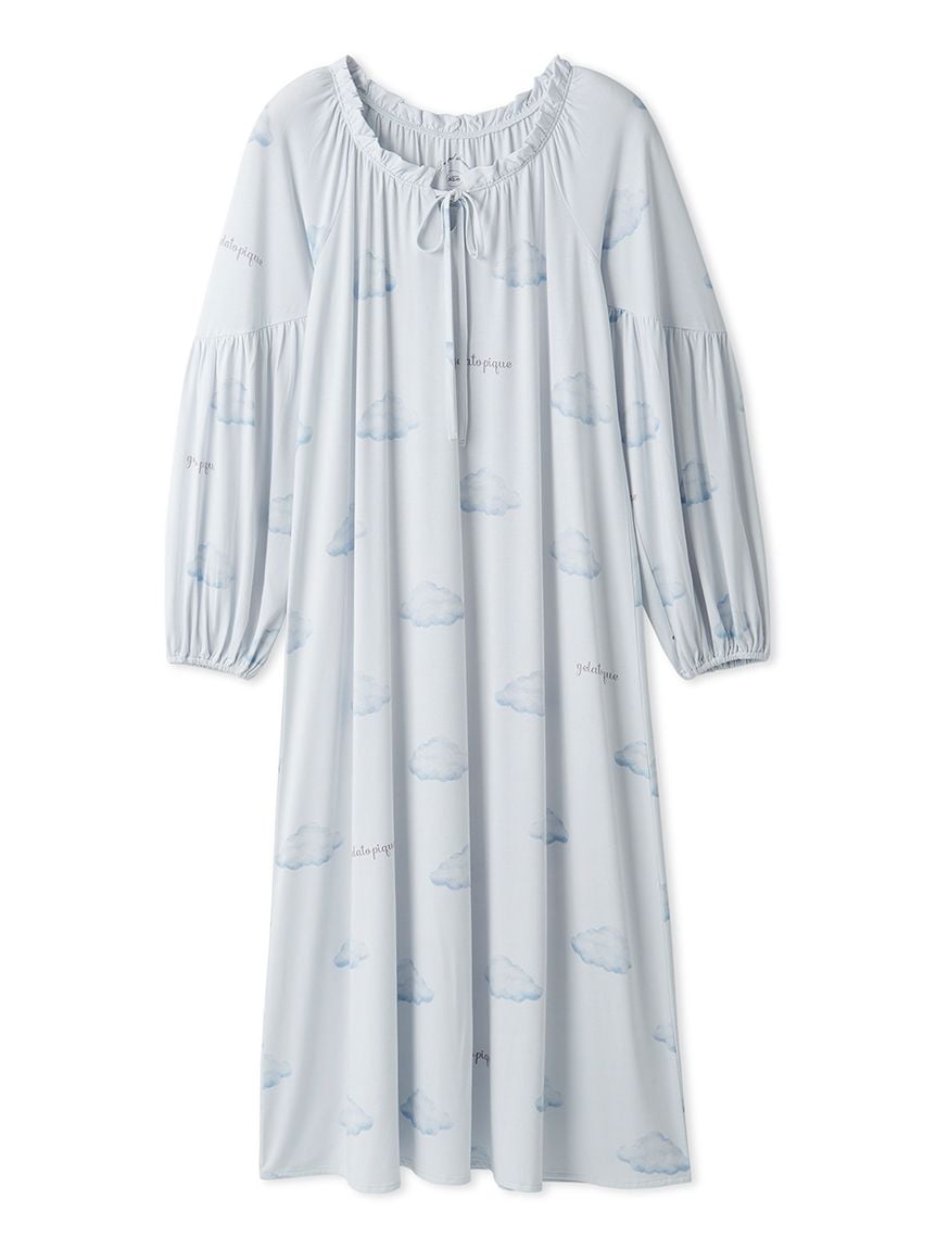 Autumn Cloud Motif Dress
