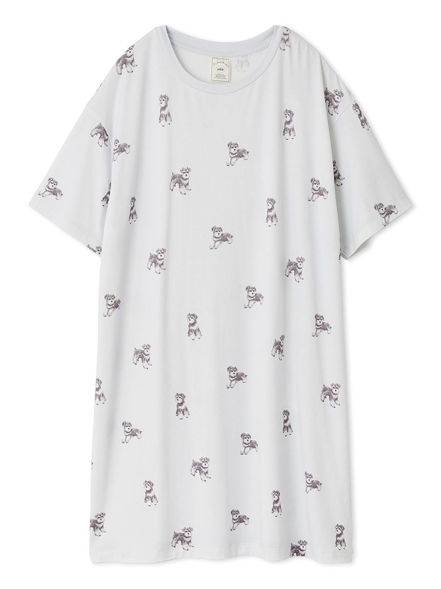 Summer Schnauzer Cut-and-sew Dress