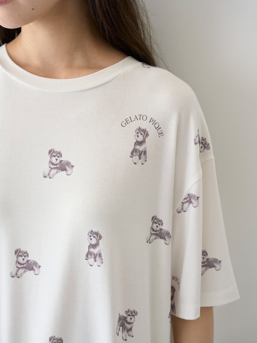 Summer Schnauzer Cut-and-sew Dress
