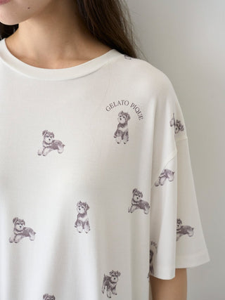 Summer Schnauzer Cut-and-sew Dress