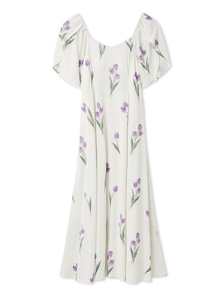 Rayon Tulip Dress With Built-in Cup