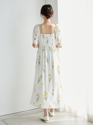 Rayon Tulip Dress With Built-in Cup