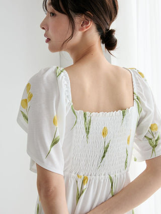 Rayon Tulip Dress With Built-in Cup