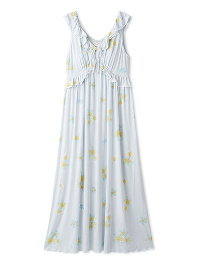 Plumeria Cool Rayon Dress With Built-in Bra gelato pique