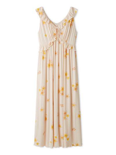 Plumeria Cool Rayon Dress With Built-in Bra gelato pique