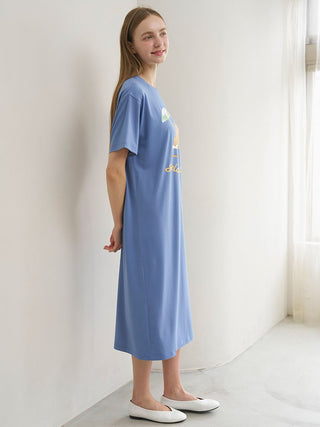 Cool-to-touch Summer Bear One-point Printed Dress