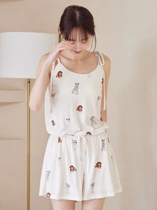 Cool-to-touch Fashionable Cats & Dogs Romper With Built-in Bra