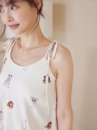 Cool-to-touch Fashionable Cats & Dogs Romper With Built-in Bra