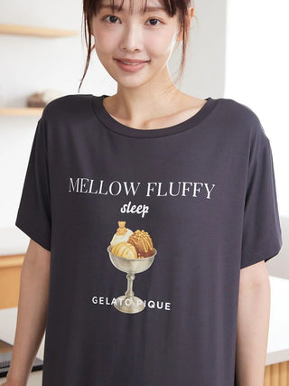 COOL Rayon Mellow Fluffy Dessert Logo Dress