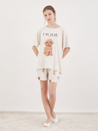 Toy Poodle Lounge Shorts - Gelato Pique