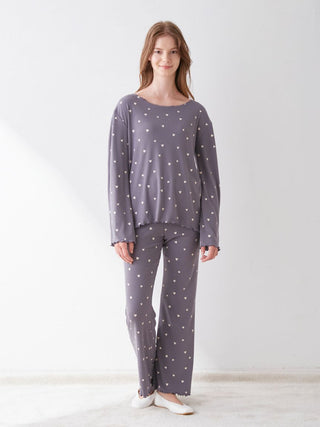 Heart Pattern Ribbed Pajama Pants, Women's Loungewear and sleepwear at  Gelato Pique USA