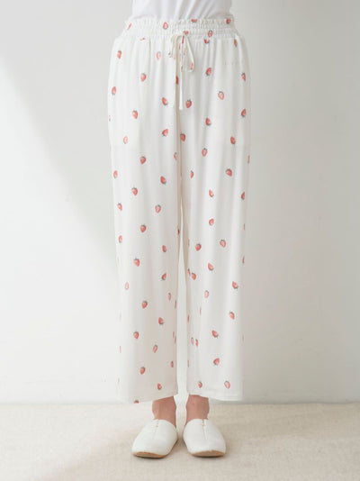 Fruit Pattern Pajama Pants gelato pique
