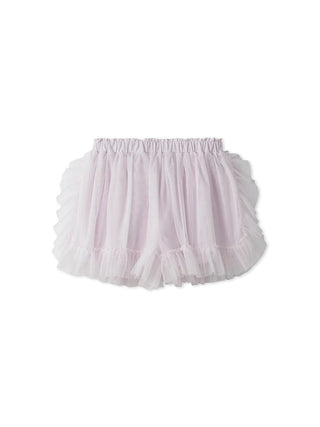 [Sweet] Tulle Lounge Shorts in Pink, Women's Loungewear Shorts at Gelato Pique USA.