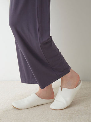 Rayon Piping Lounge Pants in dark gray, Women's Loungewear Pants Pajamas & Sleep Pants at Gelato Pique USA.
