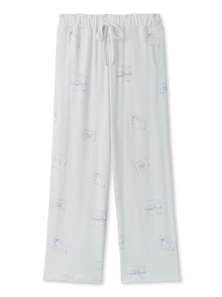 Sleep Dog Pattern Pajama Pants in blue, Women's Loungewear Pants Pajamas & Sleep Pants at Gelato Pique USA.