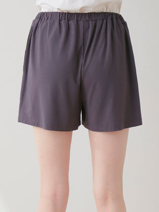 COOL Rayon Pajama Shorts in DARK GRAY, Women's Loungewear Shorts at Gelato Pique USA.