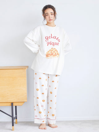 BUTTER/PIE Motif Pajama Pants