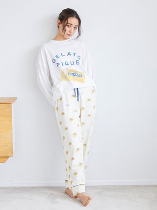 BUTTER/PIE Motif Pajama Pants