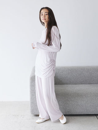 Peach Skin Lounge Pants in Lavander, Women's Loungewear Pants Pajamas & Sleep Pants at Gelato Pique USA