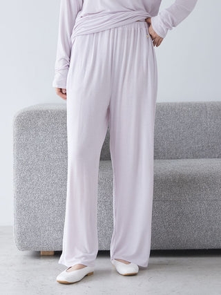 Peach Skin Lounge Pants in Lavander, Women's Loungewear Pants Pajamas & Sleep Pants at Gelato Pique USA