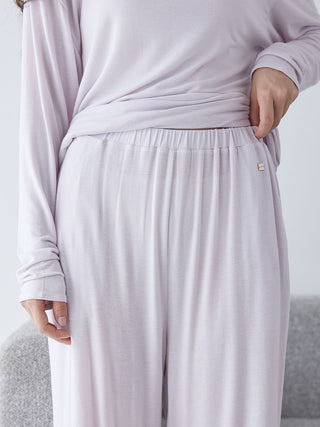 Peach Skin Lounge Pants in Lavander, Women's Loungewear Pants Pajamas & Sleep Pants at Gelato Pique USA