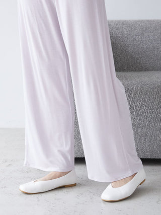 Peach Skin Lounge Pants in Lavander, Women's Loungewear Pants Pajamas & Sleep Pants at Gelato Pique USA