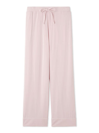 Soft Rayon Piping Pajama Pants in PINK, Women's Loungewear Pants Pajamas & Sleep Pants at Gelato Pique USA.