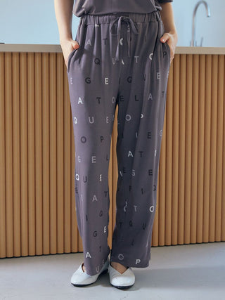Gelato Pique USA rayon logo motif lounge pants, premium loungewear and sleepwear, cool touch fabric, clean silhouette.
