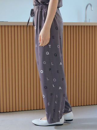 Gelato Pique USA premium rayon logo motif lounge pants, featuring a soft, cool touch for stylish loungewear and sleepwear.