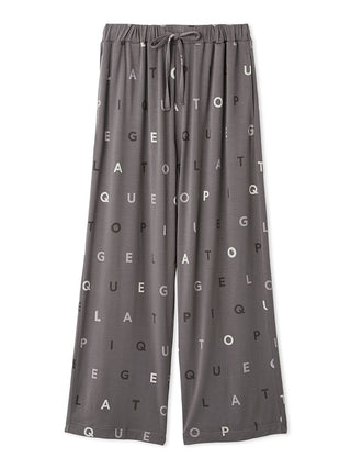 Rayon logo motif lounge pants by Gelato Pique USA - premium loungewear and sleepwear with cool touch fabric and brand logo print.