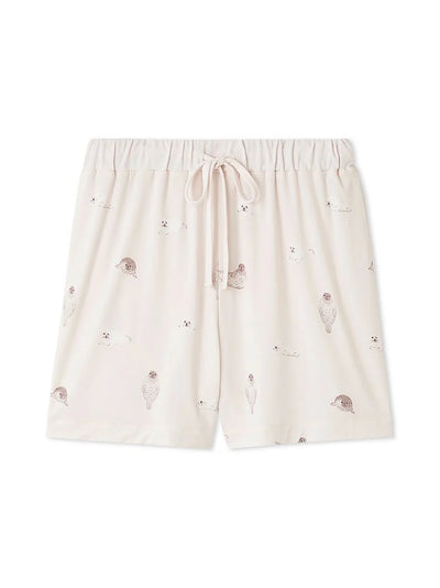 Women's Seal Print Lounge Shorts gelato pique