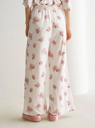 Rose Print Long Pants