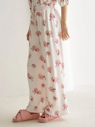 Rose Print Long Pants