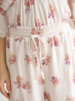 Rose Print Long Pants