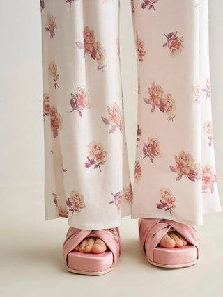 Rose Print Long Pants