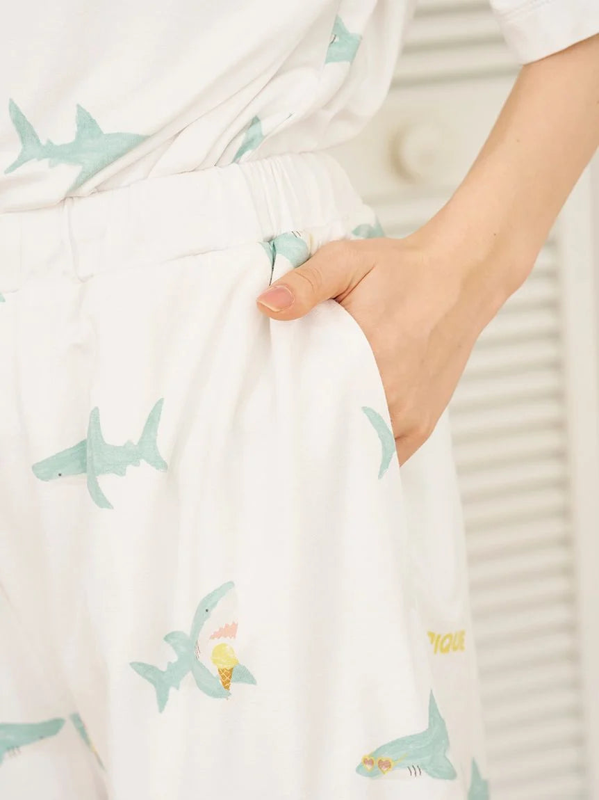 Cool-Touch Shark Print Shorts
