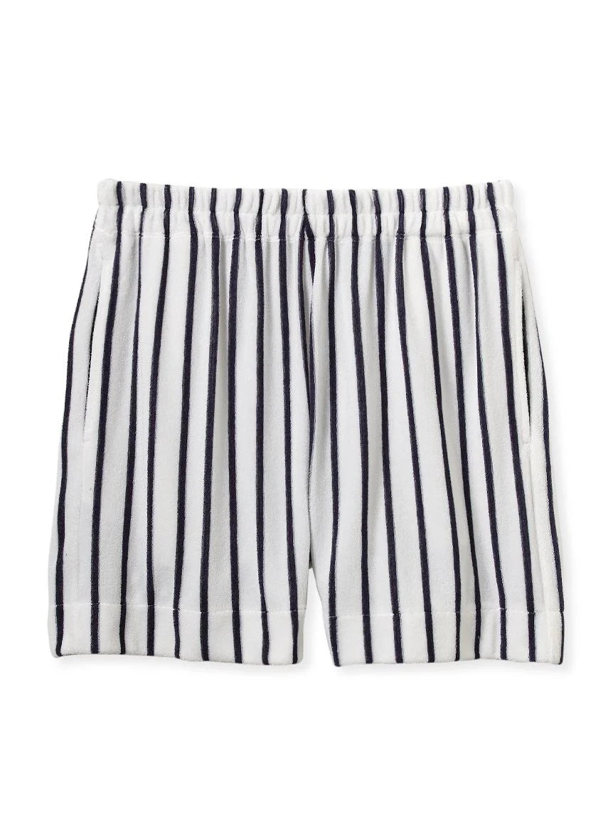 Cool-Touch Striped Pile Shorts