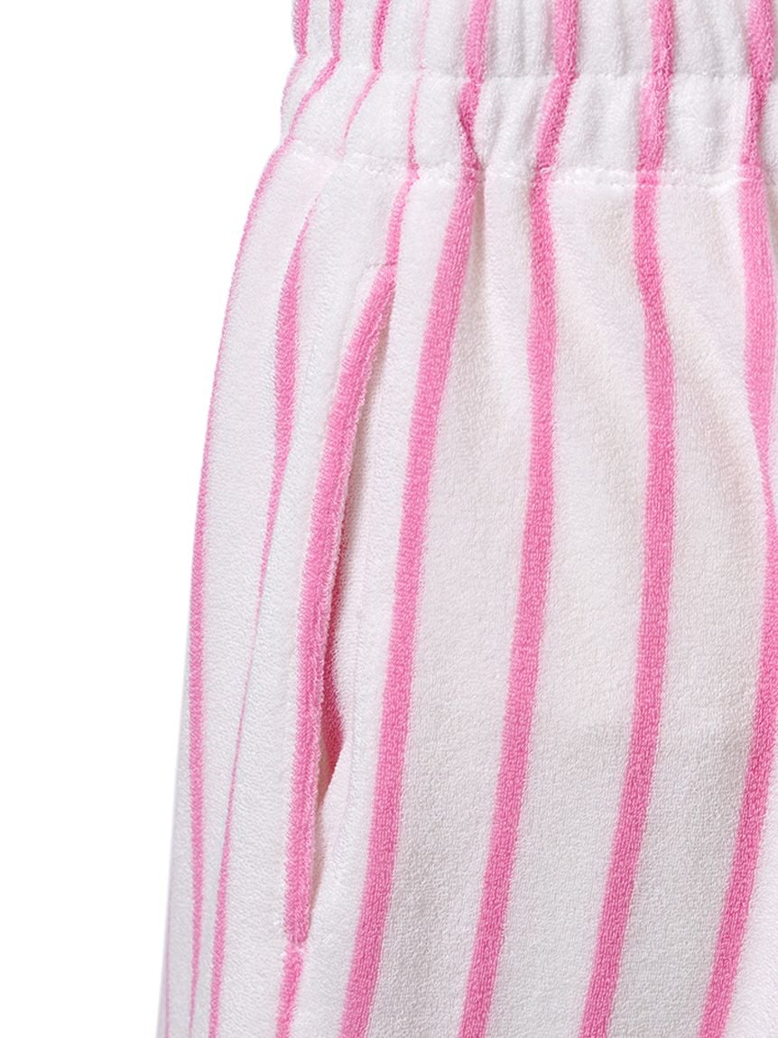 Cool-Touch Striped Pile Shorts