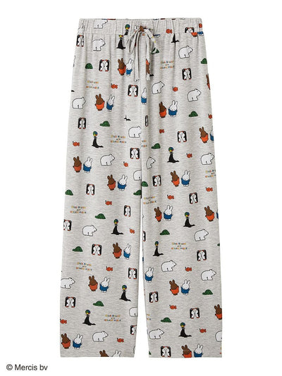 【Dick Bruna】[Cool to the Touch] All-Over Print Long Pants gelato pique
