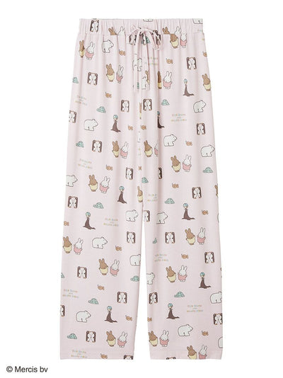 【Dick Bruna】[Cool to the Touch] All-Over Print Long Pants gelato pique