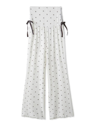 [HALLOWEEN] Ribbed Ribbon Pants gelato pique