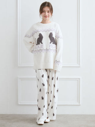 [HALLOWEEN] CAT Allover Print Long Pants