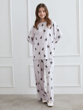 [HALLOWEEN] CAT Allover Print Long Pants