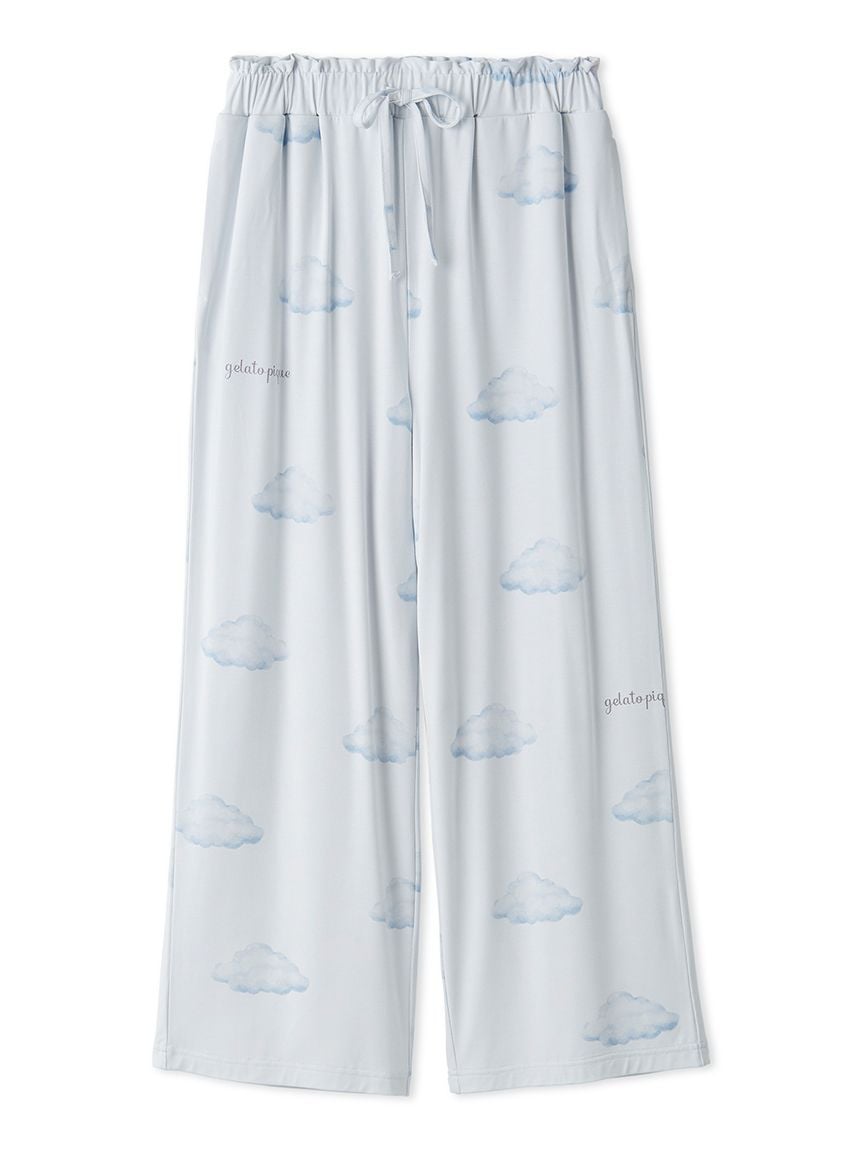 Autumn Cloud Motif Long Pants