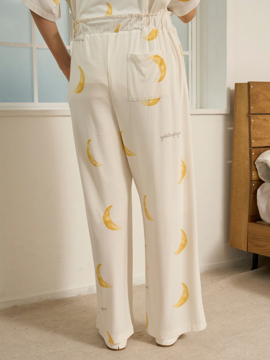 Autumn Cloud Motif Long Pants