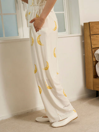 Autumn Cloud Motif Long Pants