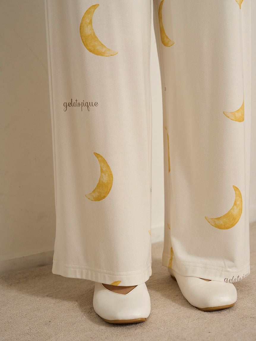 Autumn Cloud Motif Long Pants